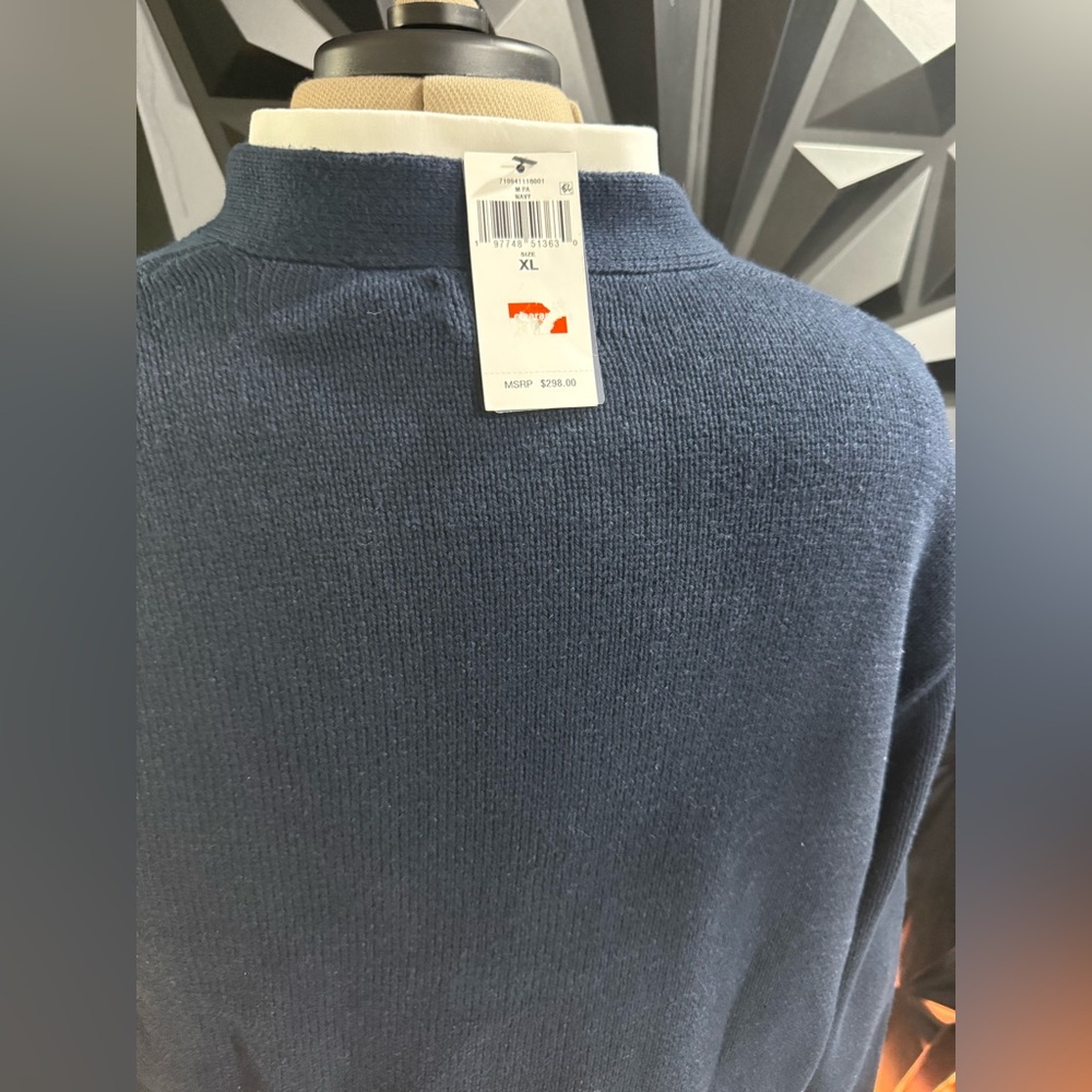 Polo Ralph Lauren Navy Cardigan with Logo - Picture 4 of 4